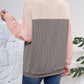 Color Block Round Neck Long Sleeve Sweatshirt