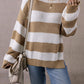 Color Block Round Neck Sweater