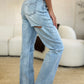 Judy Blue Full Size High Waist Distressed Straight Jeans