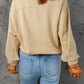 Half Snap Long Sleeve Sweatshirt