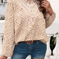 Frill Round Neck Long Sleeve Shirt