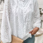 Frill Round Neck Long Sleeve Shirt