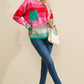 Color Block Round Neck Sweater