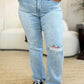 Judy Blue Full Size High Waist Distressed Straight Jeans