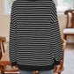 Striped Round Neck Long Sleeve Sweatshirt