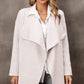 Waterfall Collar Longline Cardigan with Side Pockets