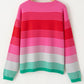 Color Block Round Neck Sweater