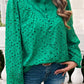 Frill Round Neck Long Sleeve Shirt