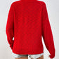 Letter Round Neck Long Sleeve Sweater