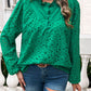 Frill Round Neck Long Sleeve Shirt