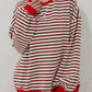 Striped Round Neck Long Sleeve T-Shirt